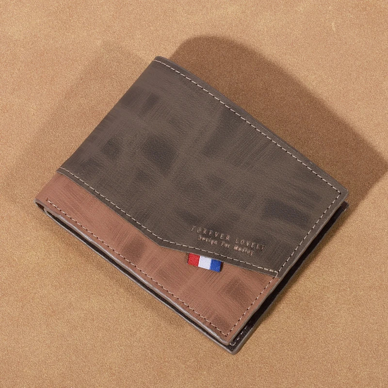 Men's high-capacity leather wallet