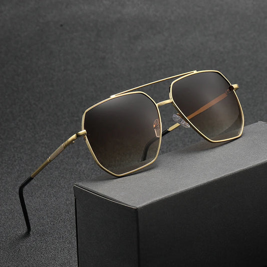 New Fashion Men Sunglasses Pilot Classic Driving Sun Glasses Metal Frame Mirror Leisure