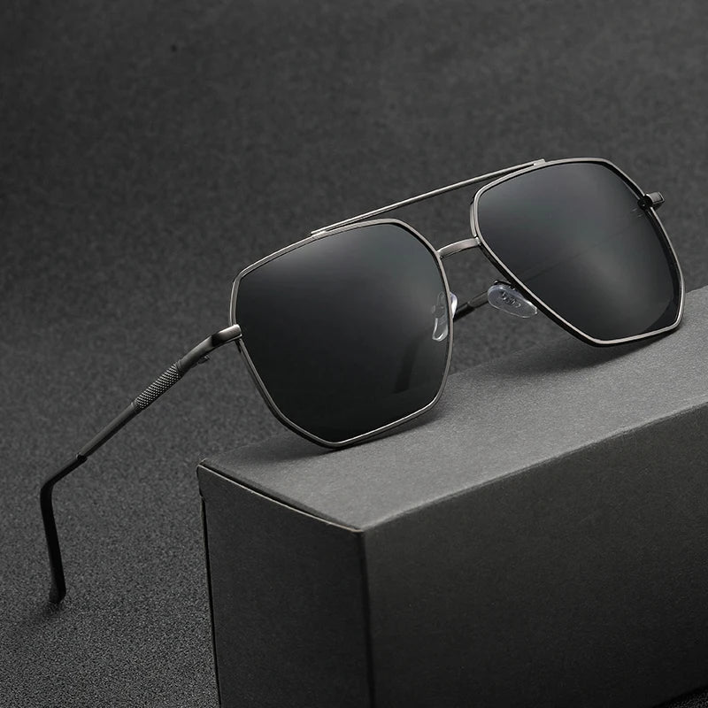 New Fashion Men Sunglasses Pilot Classic Driving Sun Glasses Metal Frame Mirror Leisure