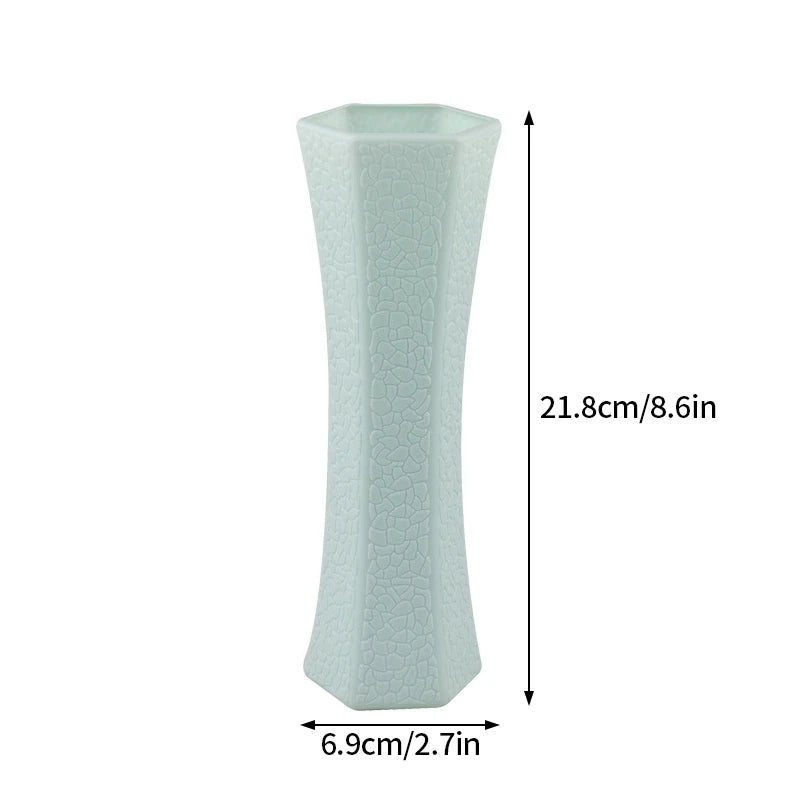 Nordic Plastic Flower Vase Hydroponic Pot Vase Decoration Home Desk Decorative Vases for Flowers Decoration Maison Floreros