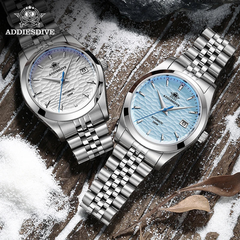 Automatic Mechanical Watch ,  Business Leisure Wristwatch Luxury Silver Luminous Waterproof Watch