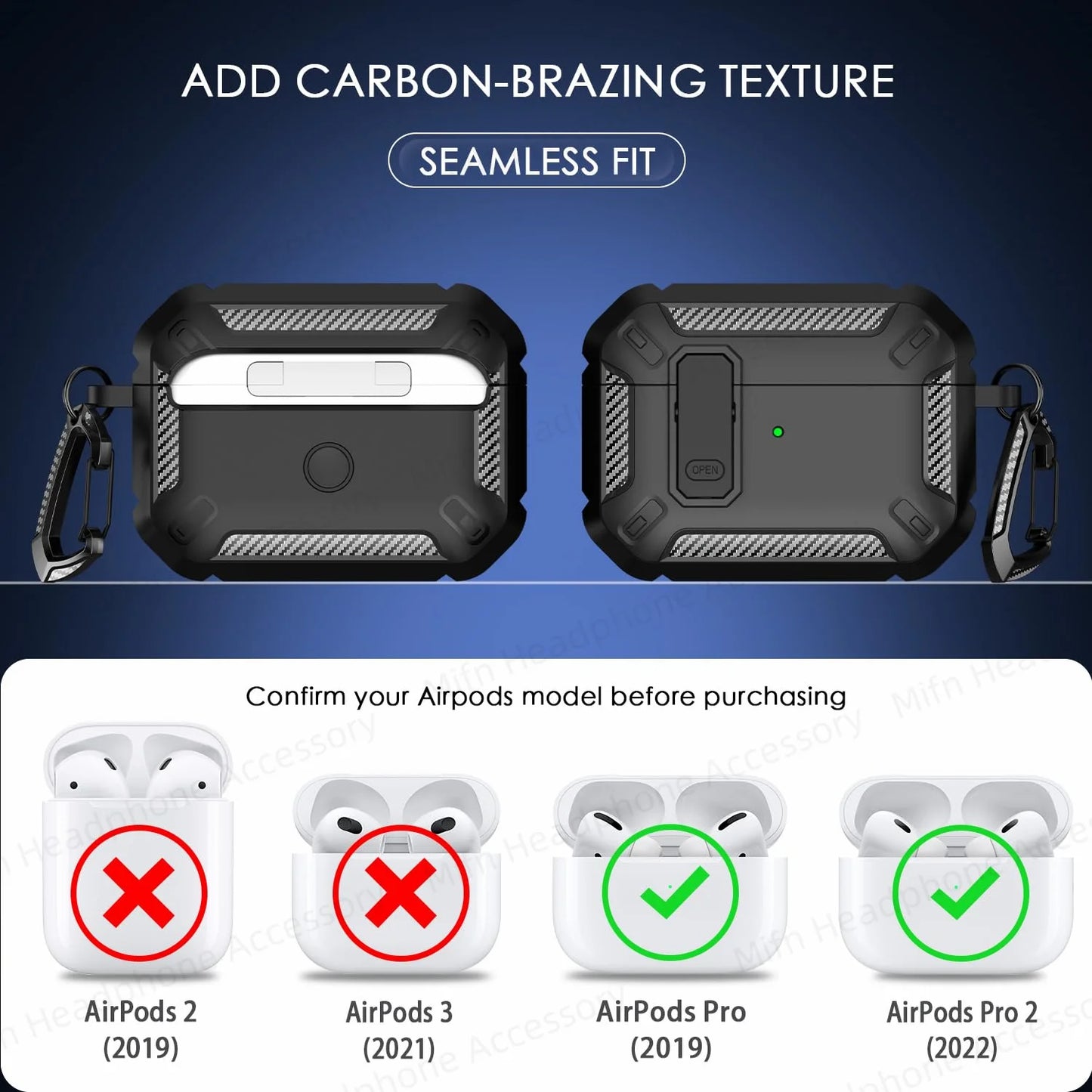 AirPod Pro switch case with Cleaner Kit Luxury Fall Prevention TPU Protective Cover For AirPod Pro 3rd/2nd Generation Case