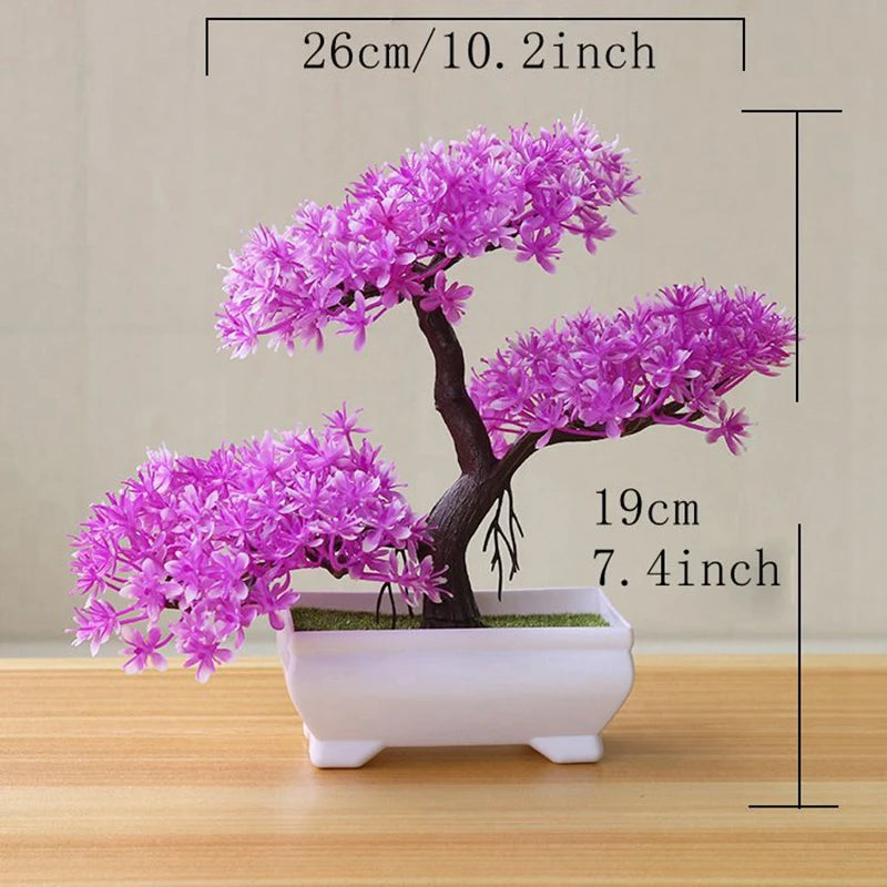 Artificial Tree Bonsai Simulation Plants Pot Plants for Garden Table Home Room Bedroom Decoration Outdoor Fake Plant Ornaments