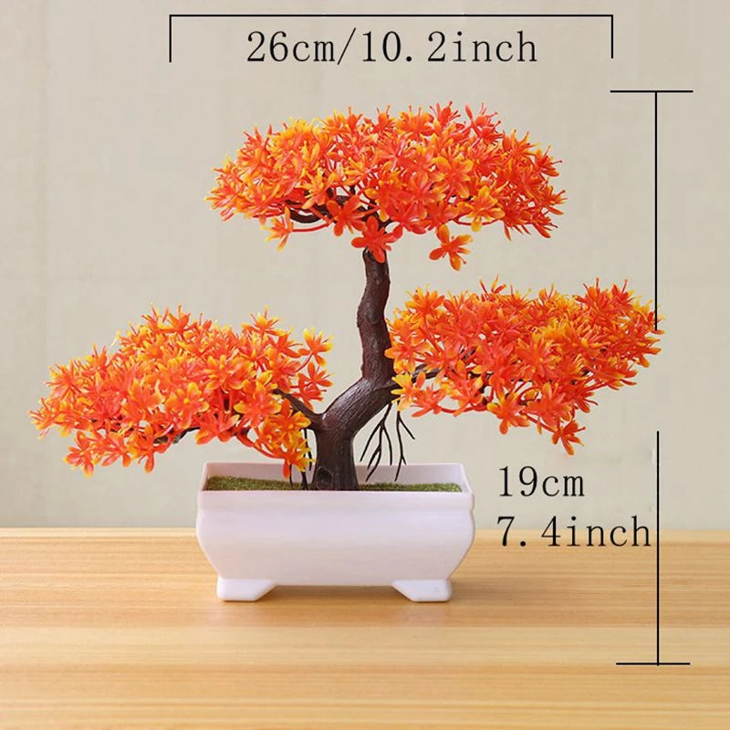 Artificial Tree Bonsai Simulation Plants Pot Plants for Garden Table Home Room Bedroom Decoration Outdoor Fake Plant Ornaments