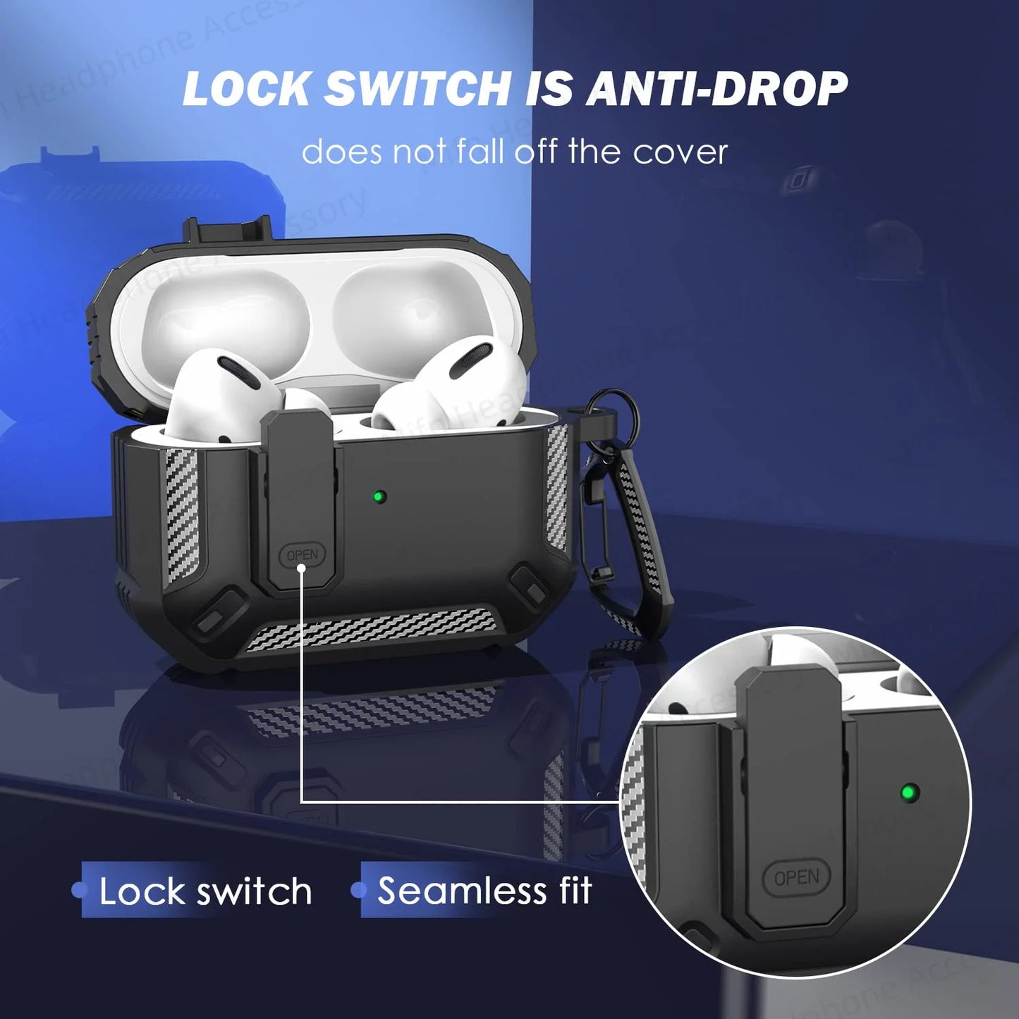 AirPod Pro switch case with Cleaner Kit Luxury Fall Prevention TPU Protective Cover For AirPod Pro 3rd/2nd Generation Case