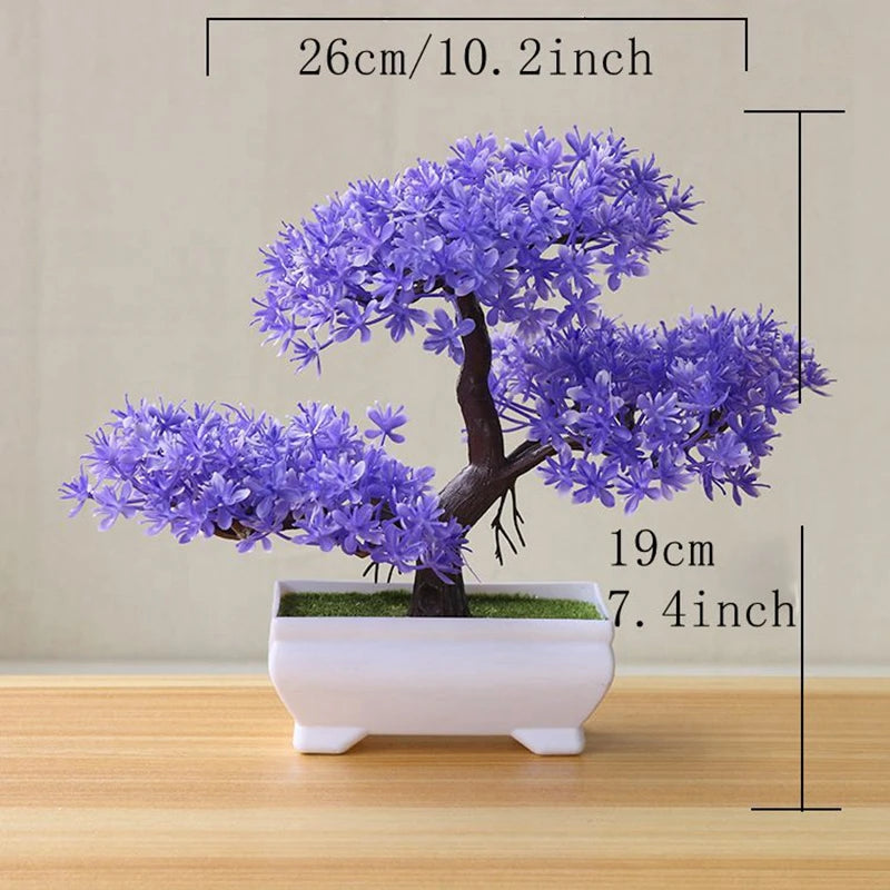 Artificial Tree Bonsai Simulation Plants Pot Plants for Garden Table Home Room Bedroom Decoration Outdoor Fake Plant Ornaments