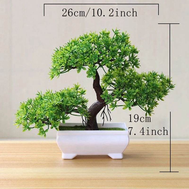 Artificial Tree Bonsai Simulation Plants Pot Plants for Garden Table Home Room Bedroom Decoration Outdoor Fake Plant Ornaments