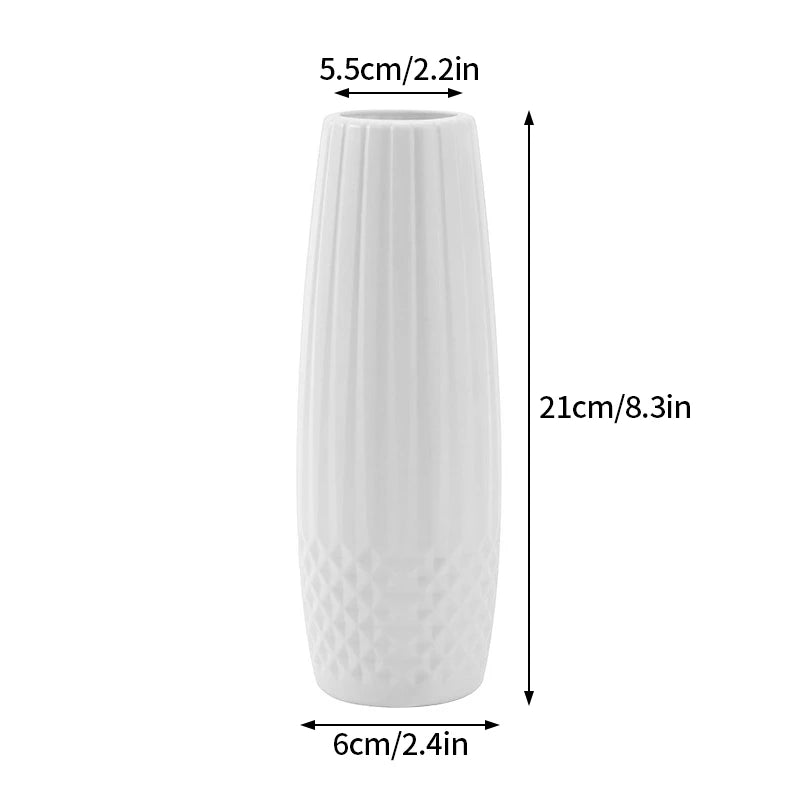 Nordic Plastic Flower Vase Hydroponic Pot Vase Decoration Home Desk Decorative Vases for Flowers Decoration Maison Floreros