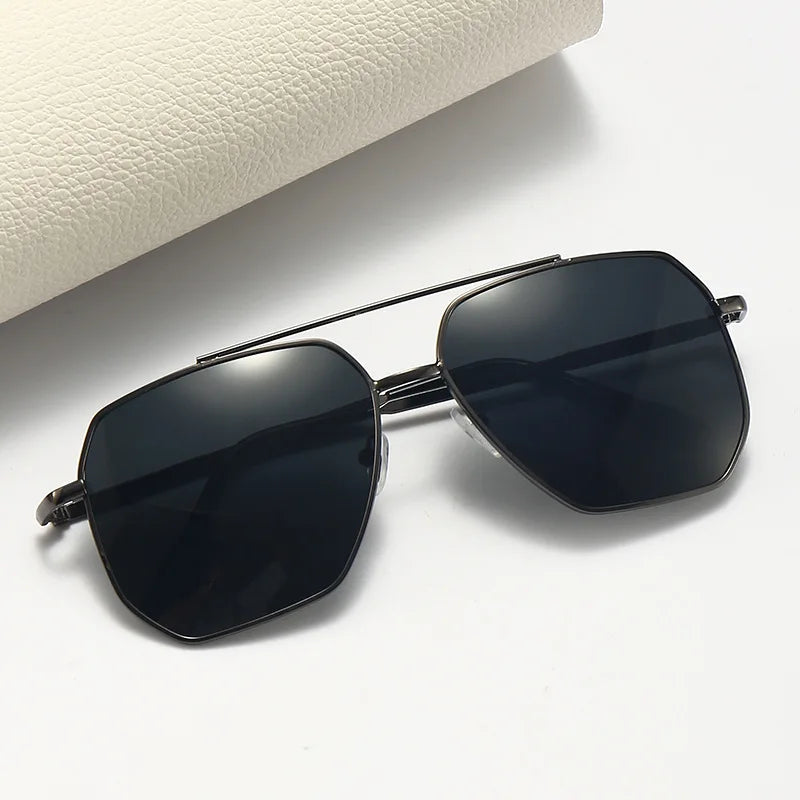 New Fashion Men Sunglasses Pilot Classic Driving Sun Glasses Metal Frame Mirror Leisure