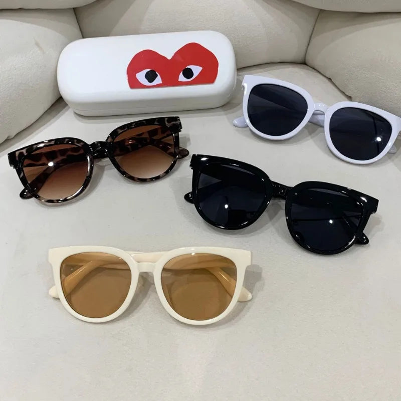 New Fashion Sunglasses Elegant Large Frame Sunglasses Retro Style Glasses UV400 Shades