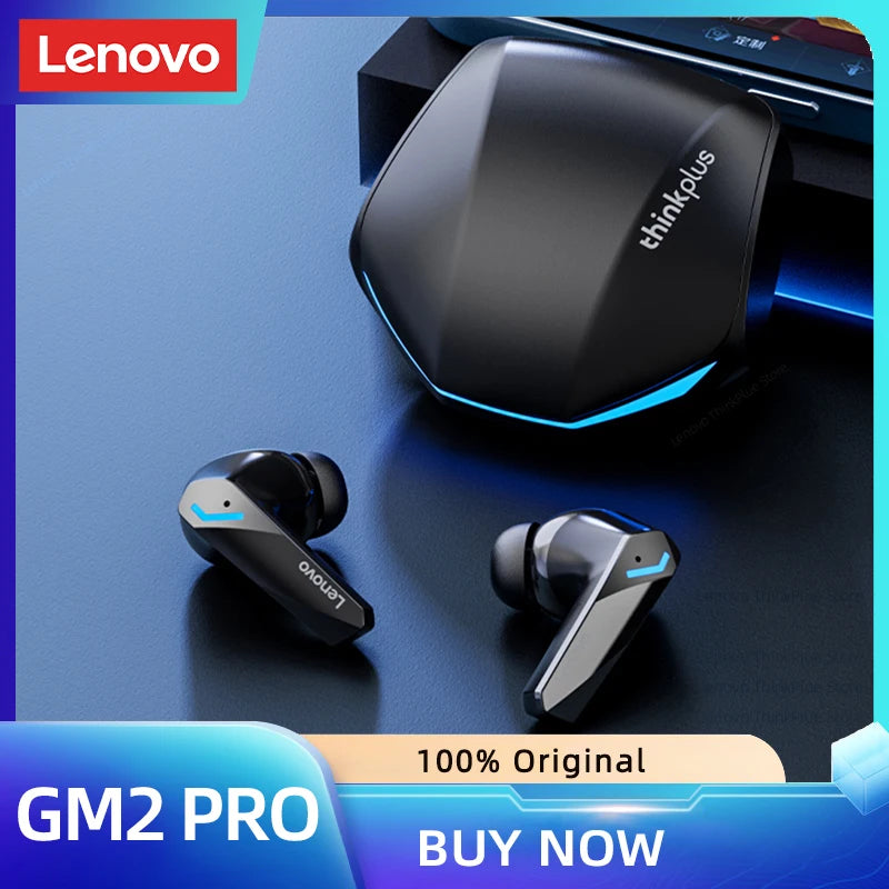 Lenovo Original GM2 Pro 5.3 Earphone Bluetooth Wireless Earbuds Low Latency Headphones HD Call Dual Mode Gaming Headset With Mic