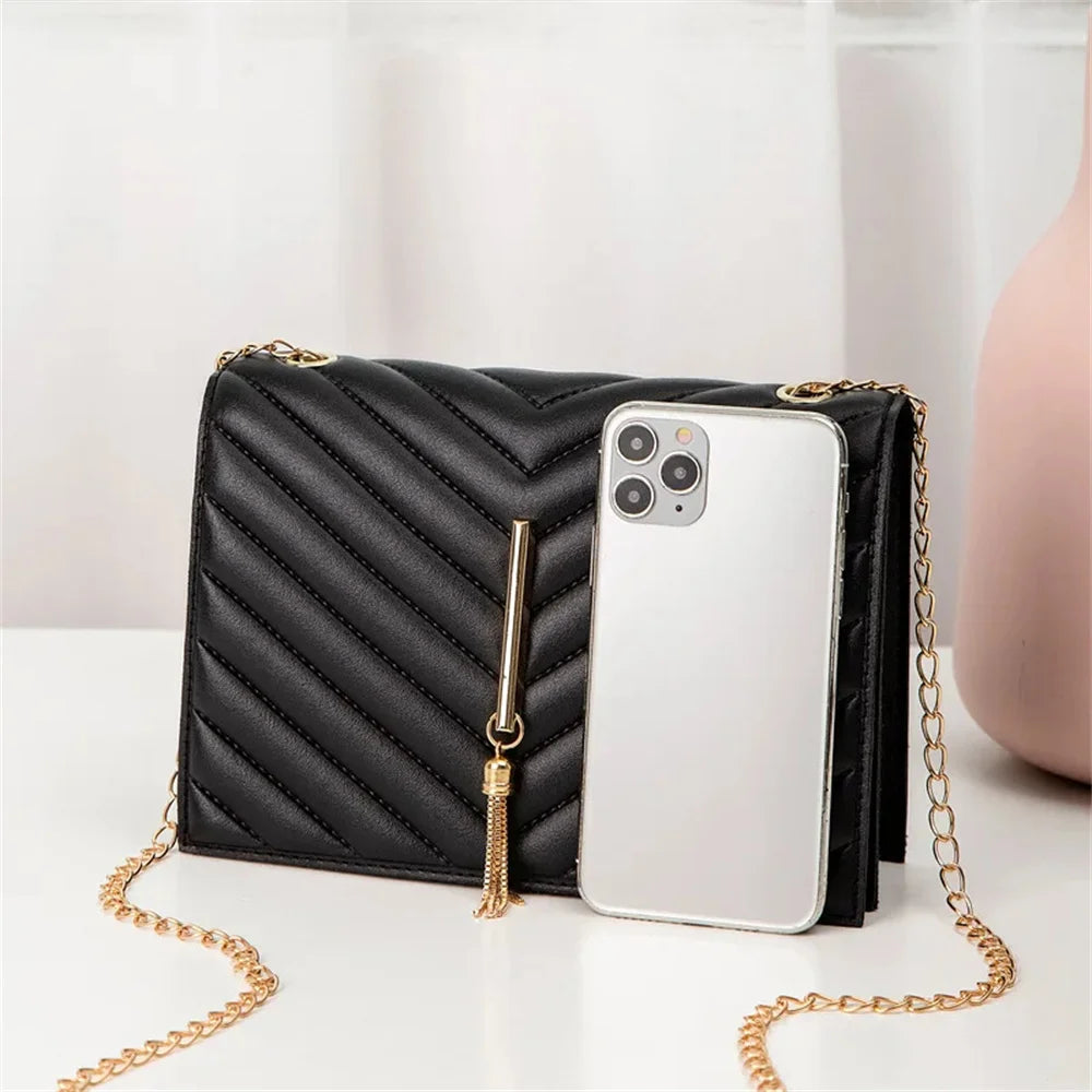 Fashion Tassel Flap Crossbody Bags