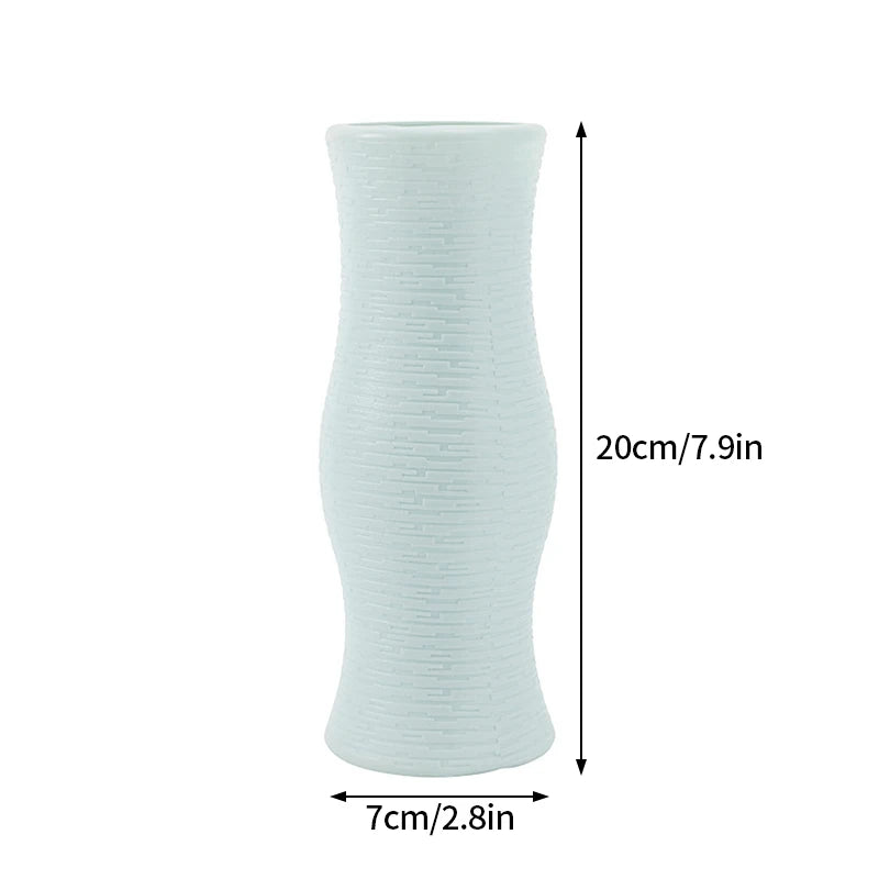 Nordic Plastic Flower Vase Hydroponic Pot Vase Decoration Home Desk Decorative Vases for Flowers Decoration Maison Floreros