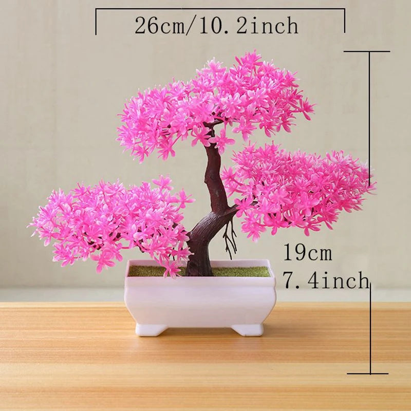 Artificial Tree Bonsai Simulation Plants Pot Plants for Garden Table Home Room Bedroom Decoration Outdoor Fake Plant Ornaments